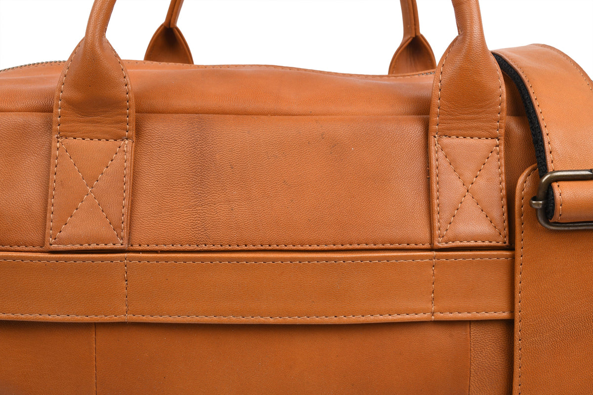 Weekendtas small Faust - Cognac
