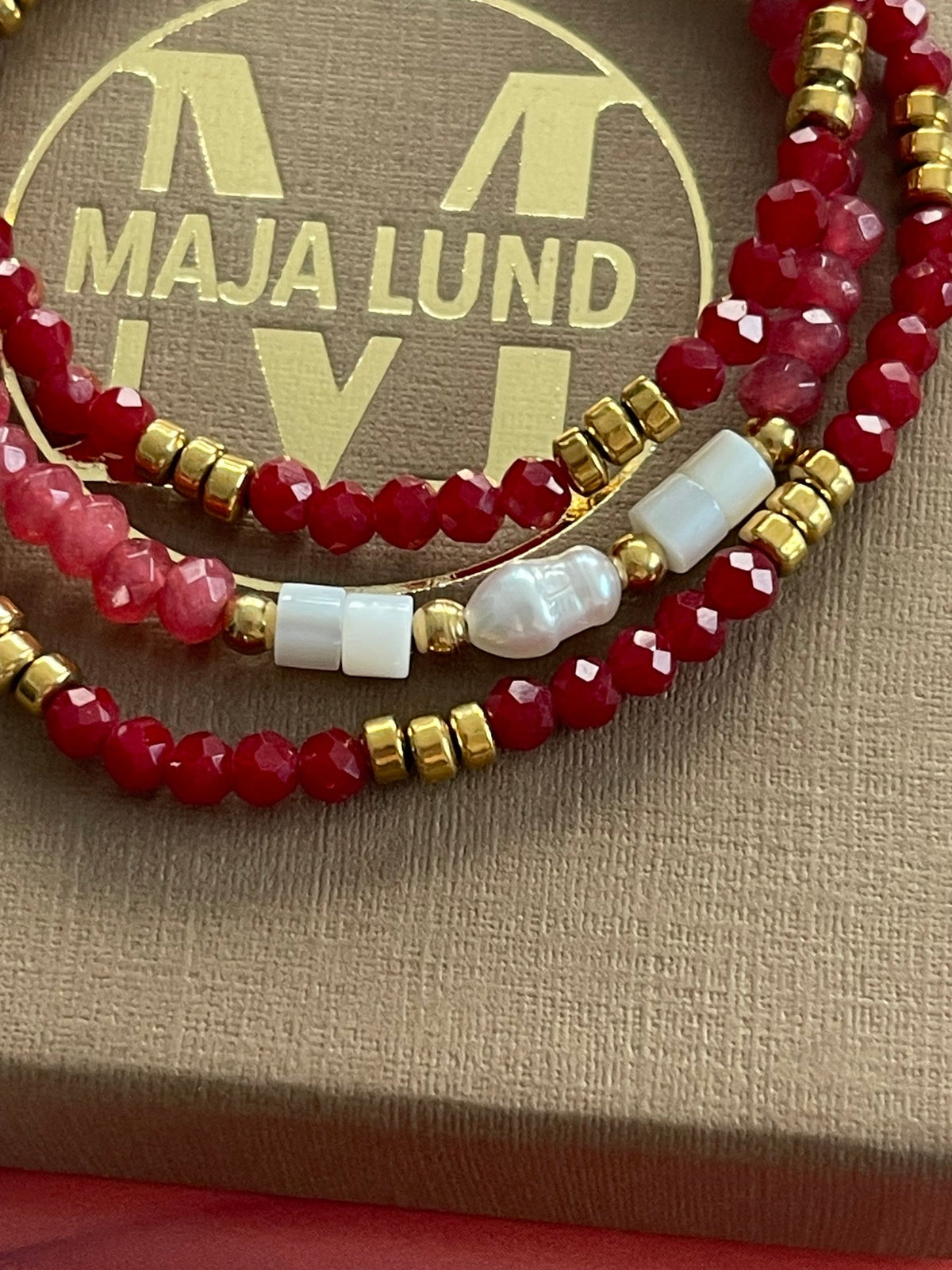 Armband Sarabella Berry – Set van 3 stuks