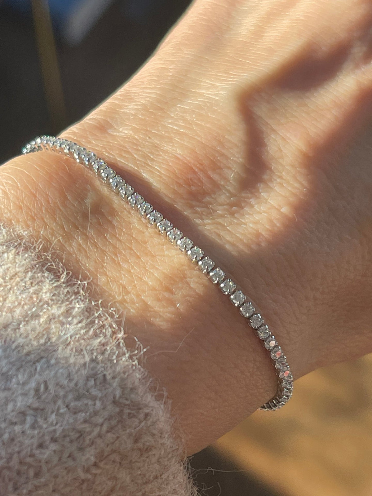 Tennisarmband Palma met zirkonia - rhodium verguld
