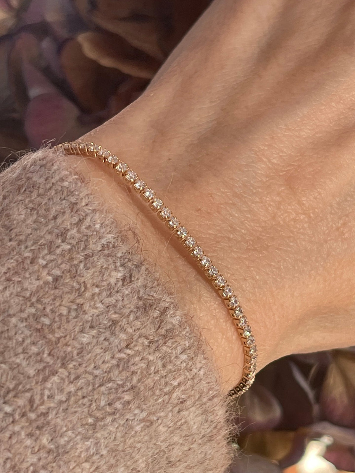 Tennisarmband Palma met zirkonia's - verguld