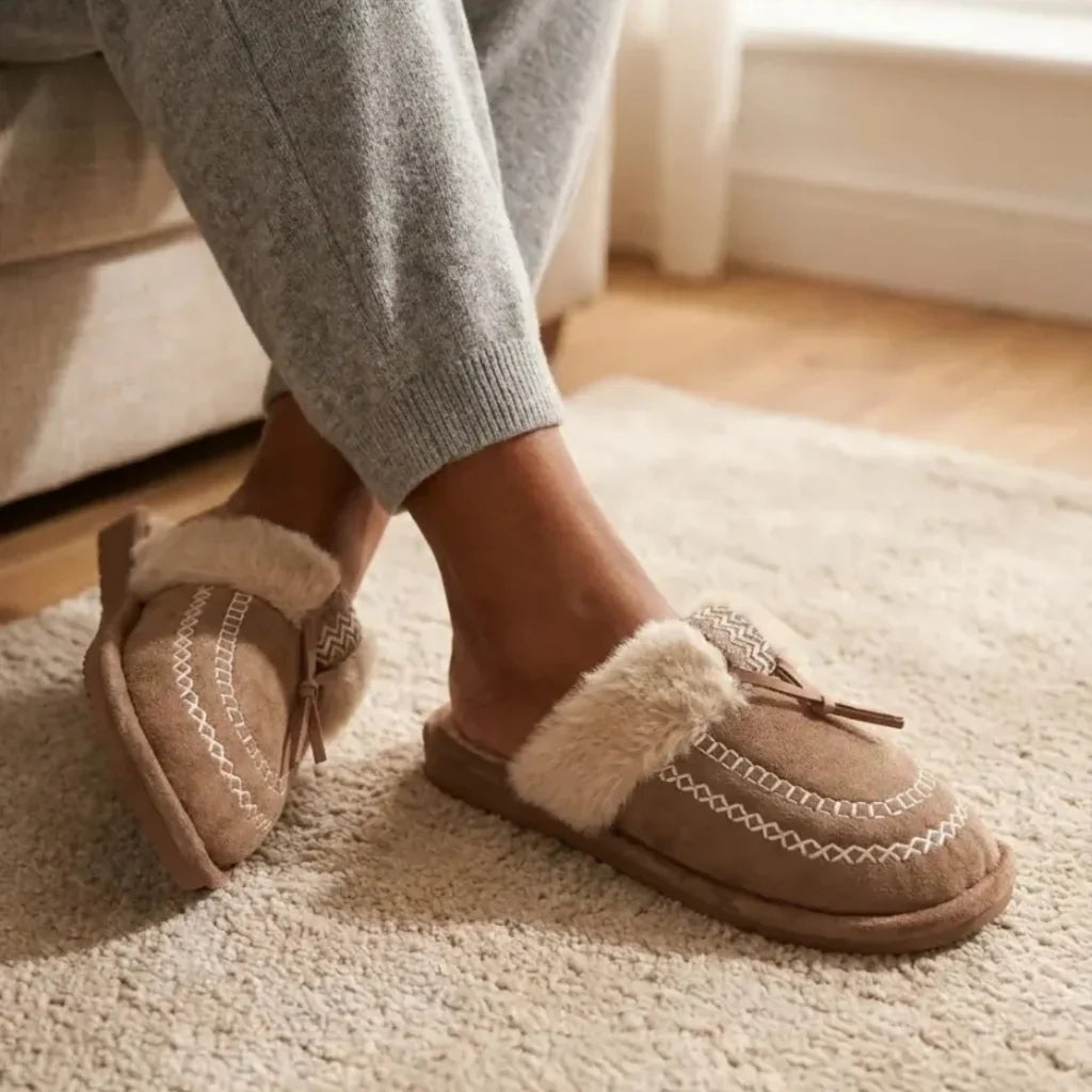 Huispantoffels Kaori - Khaki