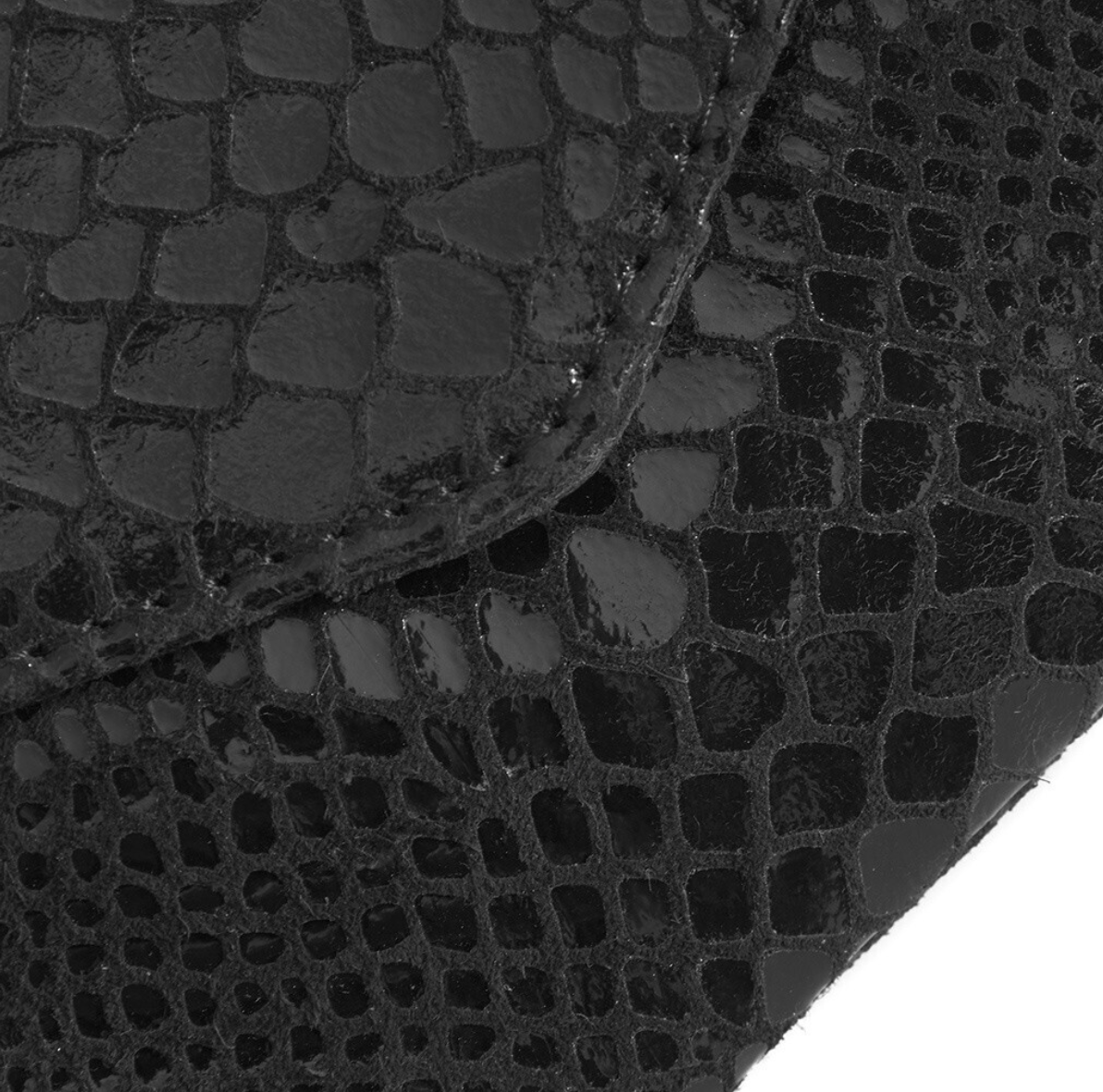 Portemonnee Aura Black Croco