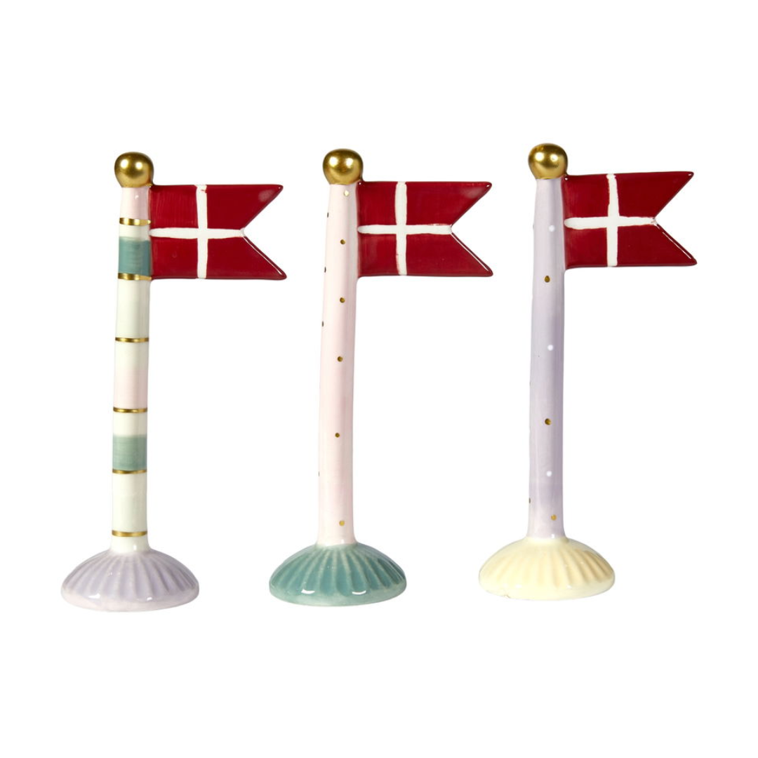 Vlag keramiek - Mix H 14 cm