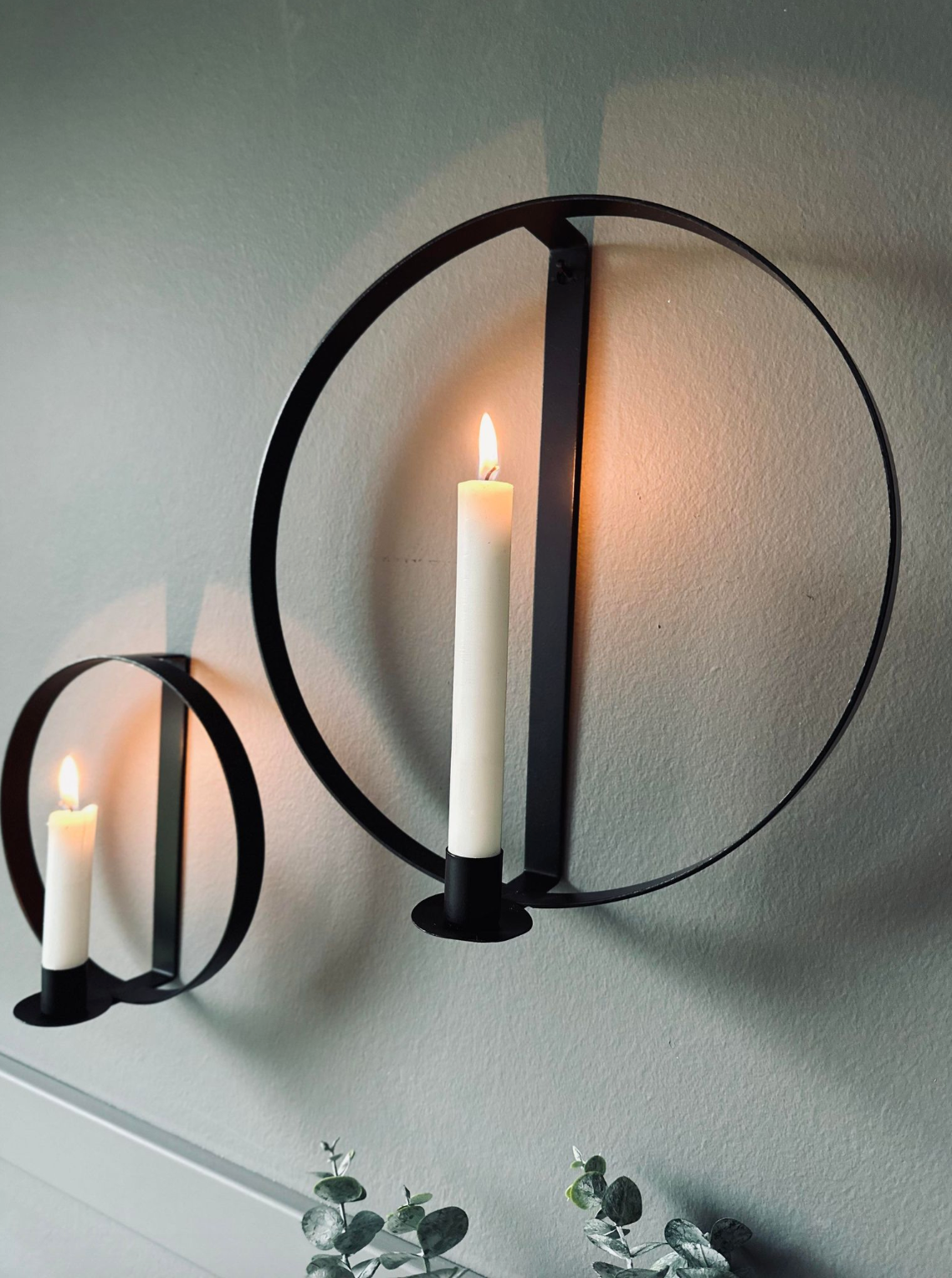 Ring voor dinerkaarsen - Set van 2 stuks