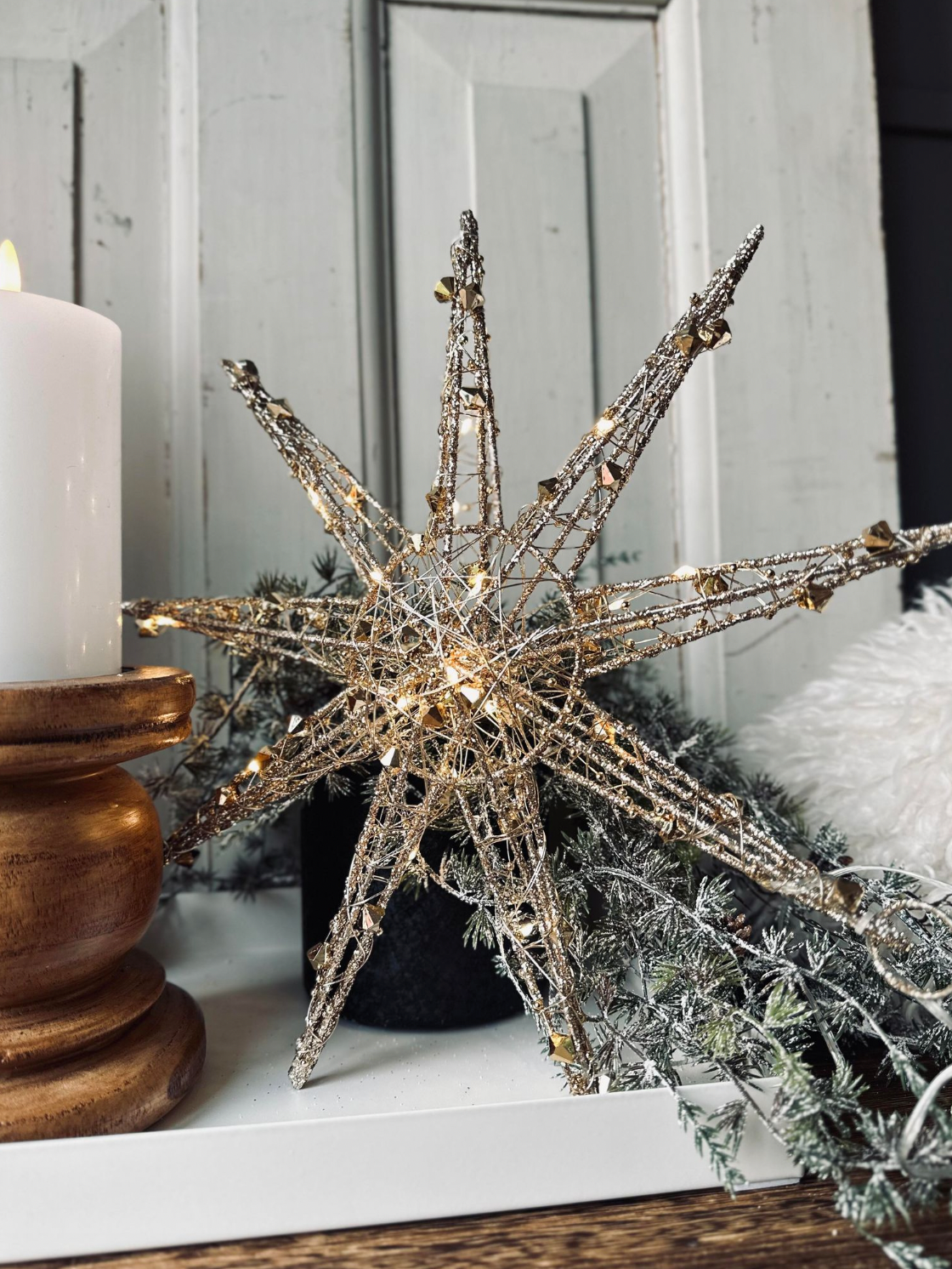Ster met led licht - 50cm