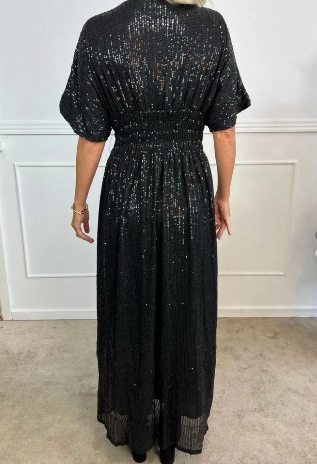 Jurk Glitter Black