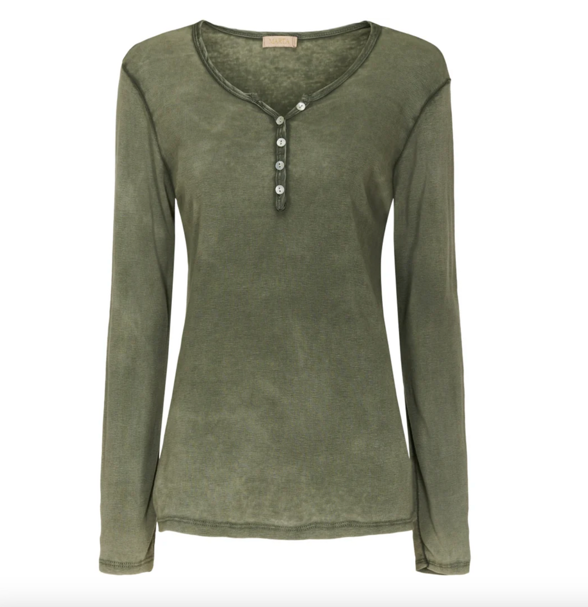 Basic blouse met knopen – Military