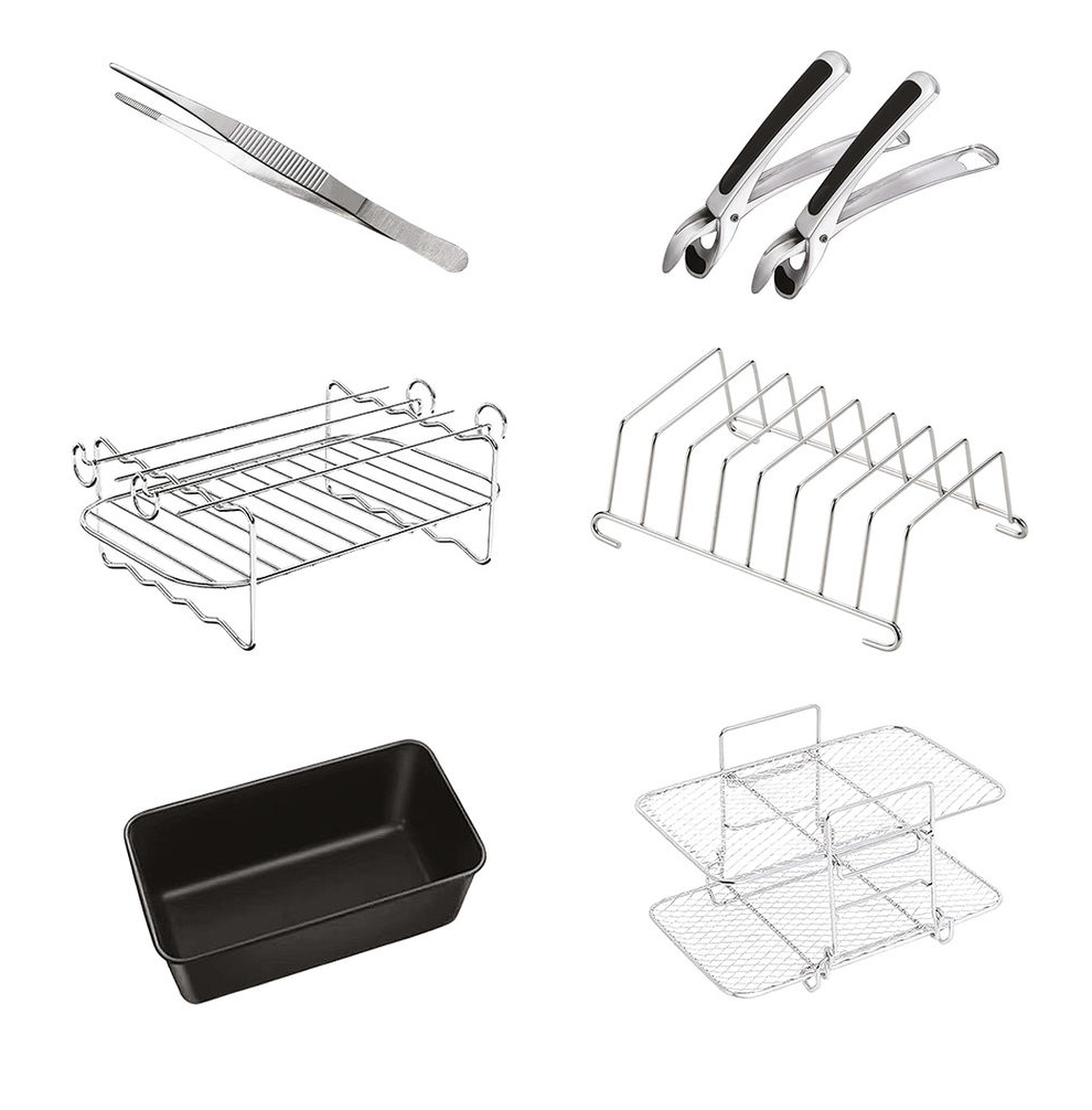 9L airfryer accessoires - Set van 6 onderdelen
