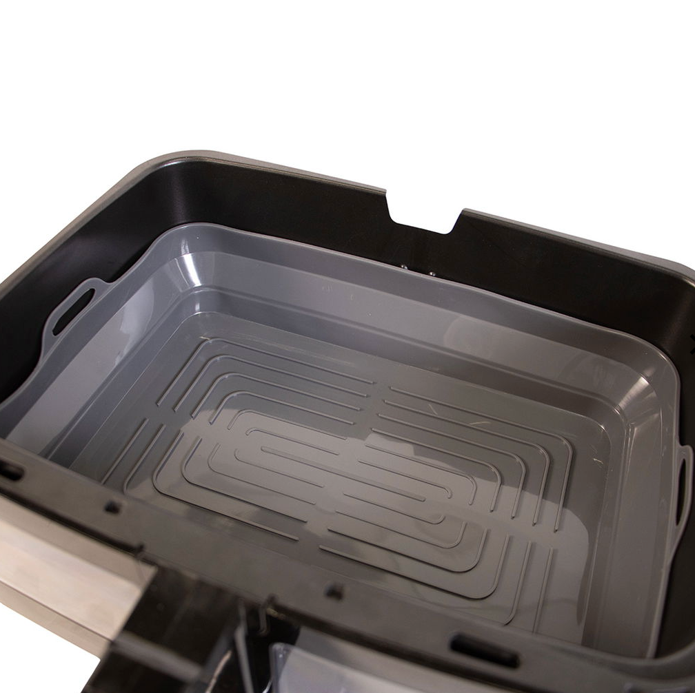 Siliconen airfryer vorm voor dubbele lade