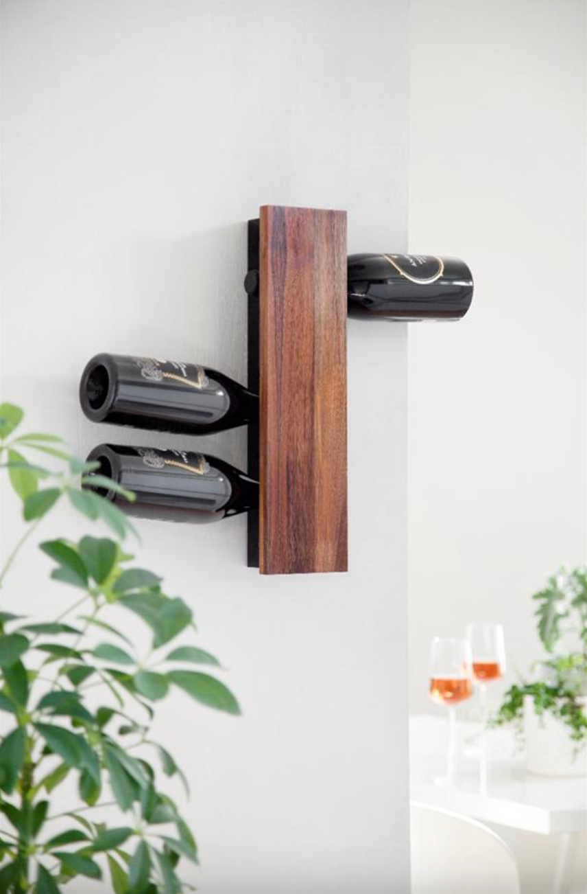 Wijnrek voor 8 flessen - Walnut
