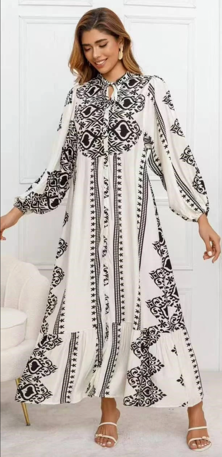 Jurkje Beige - Boho katoen