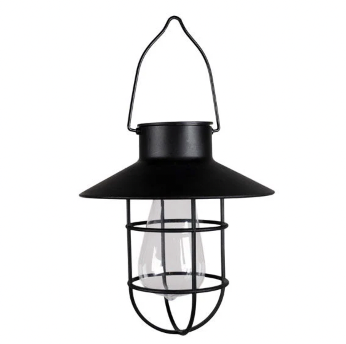 Solar lamp met ophanging - Zwart