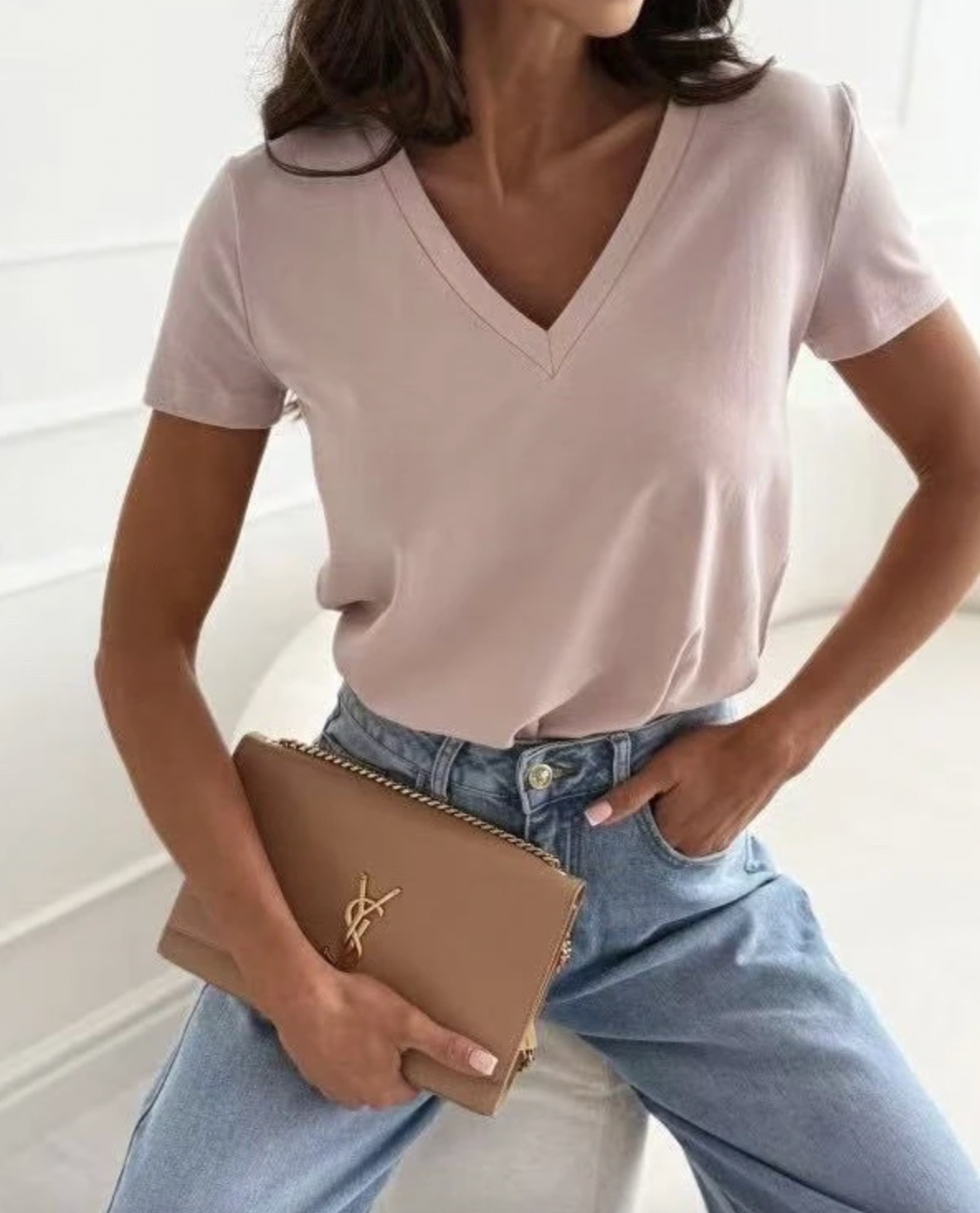 T-shirt - Basic Rose