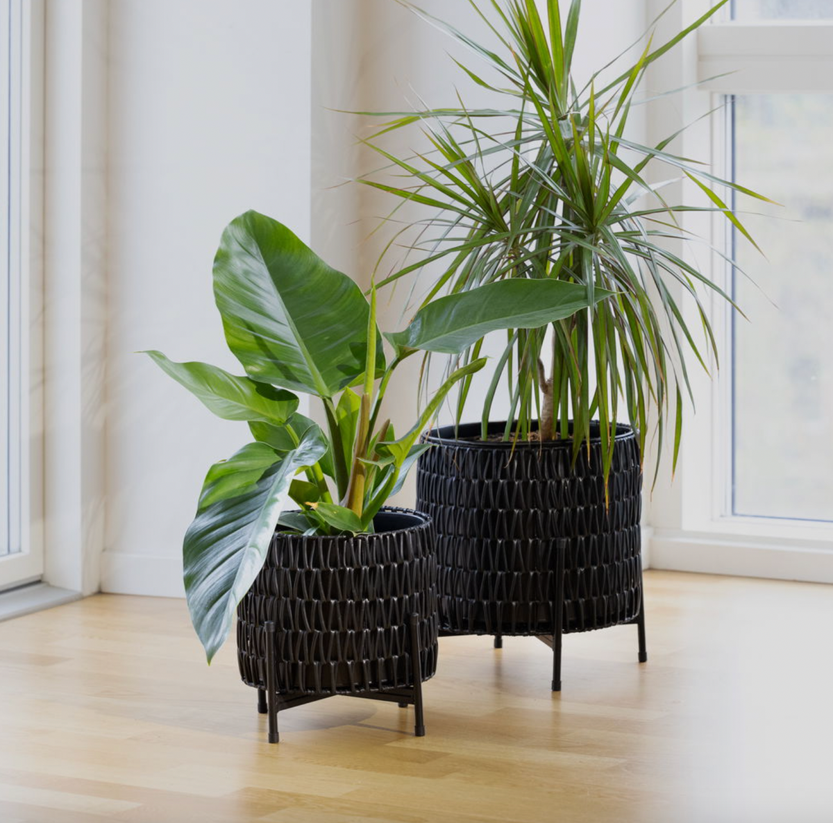 Plantenmanden set van 2 manden.