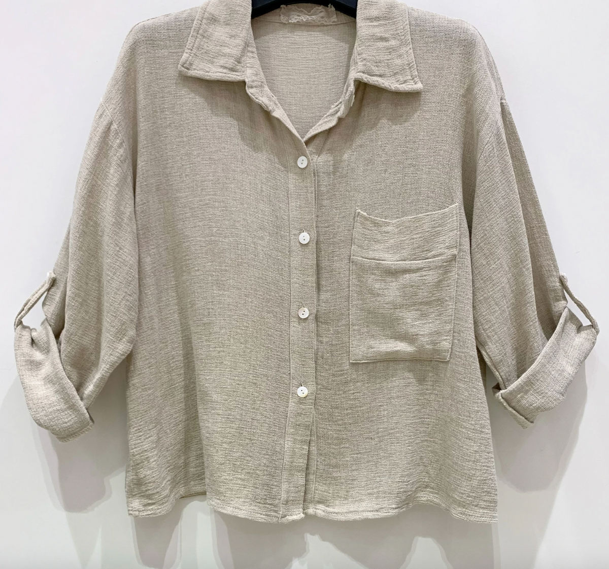 Blouse Milla - Linnenmix beige