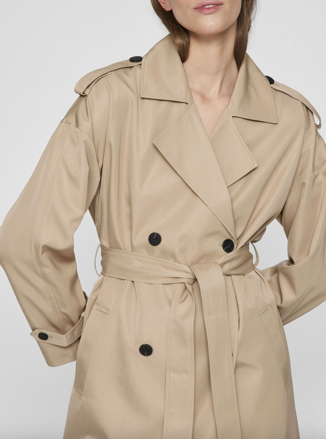 Lange trenchcoat - Savannah Tan