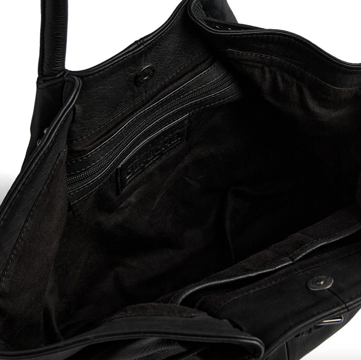 Schoudertas met studs - Black