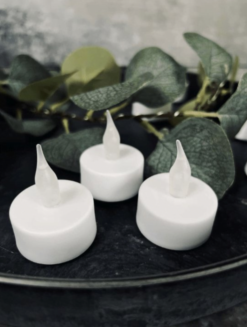Theelichtjes met led - 24 stuks met timerfunctie