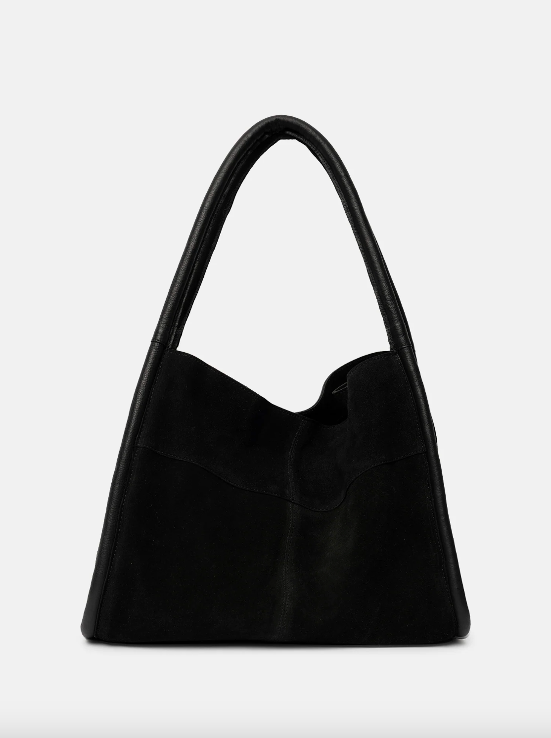Shopper in zwart suède