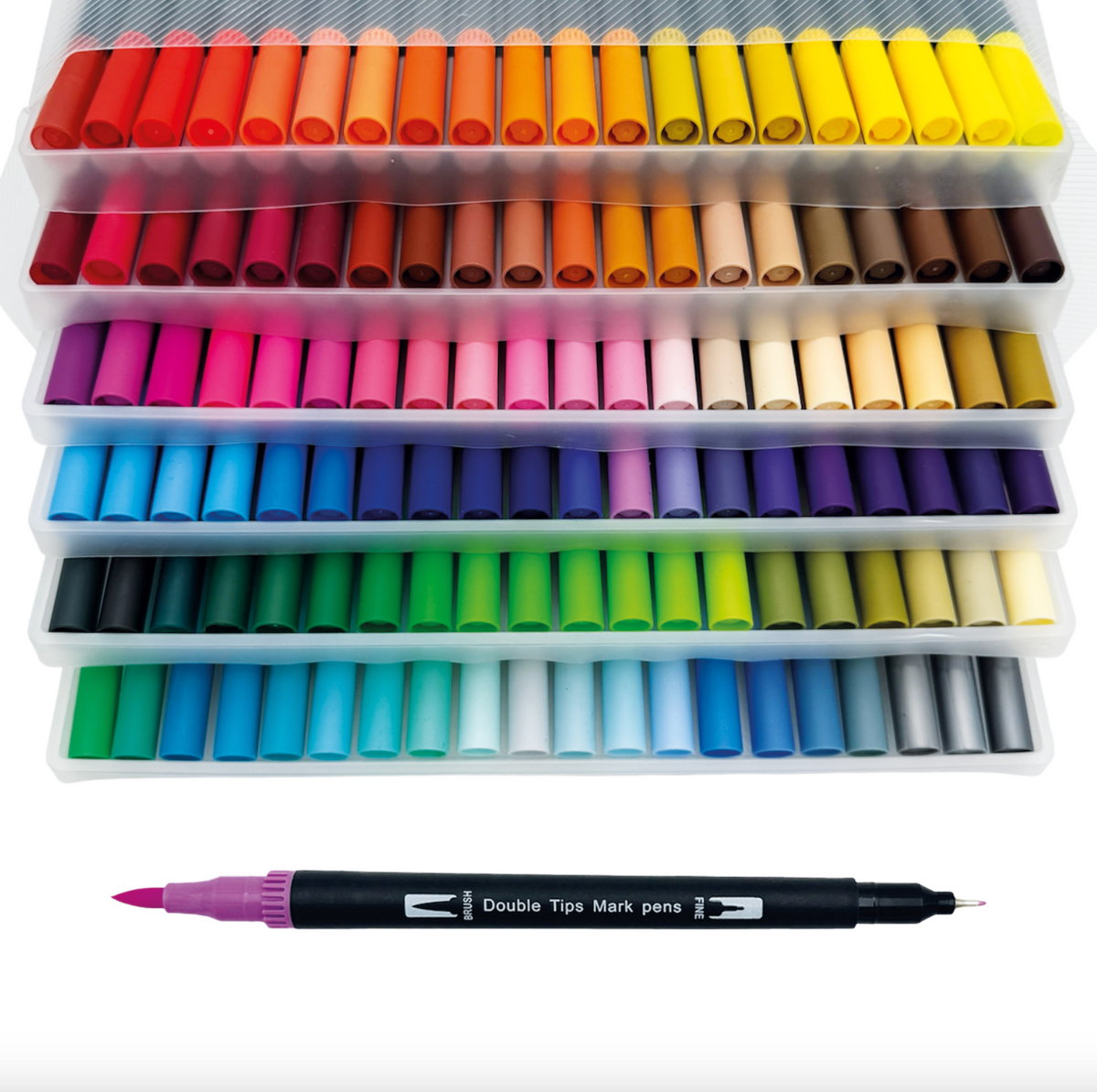 120 Dubbelzijdige Watergedragen Brushpens