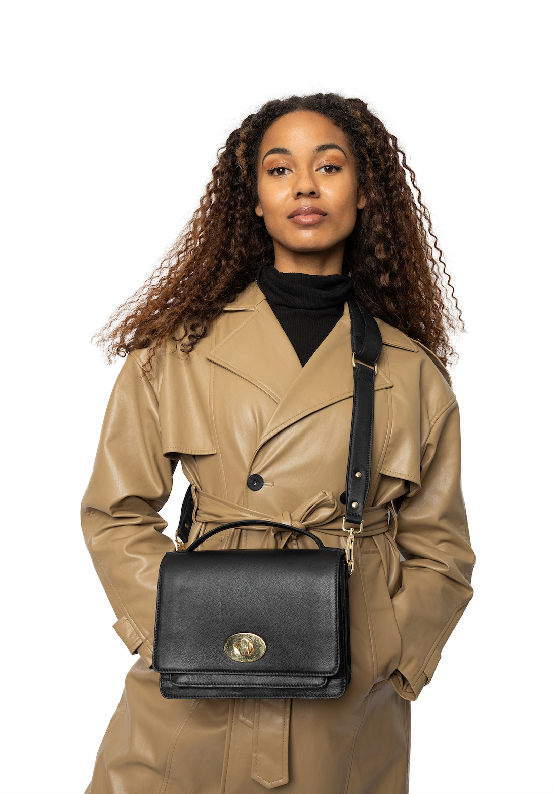 Crossover-tas Walnut Leather – Walnut