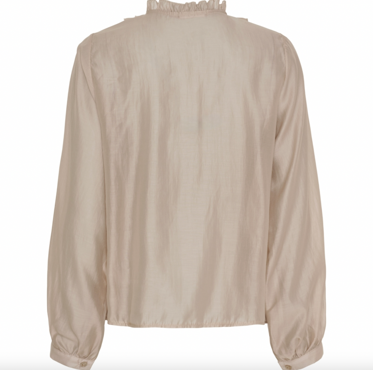 Blouse met overhemdkraag - Naira Moro beige