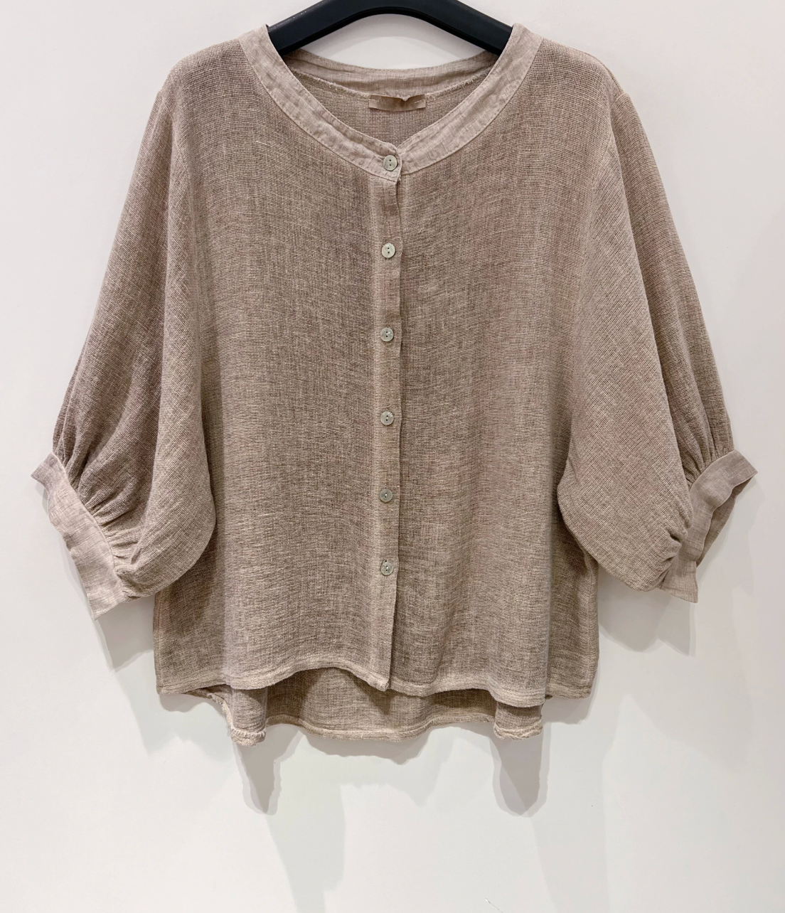 Shirt Luna Caramel - Linnenmix