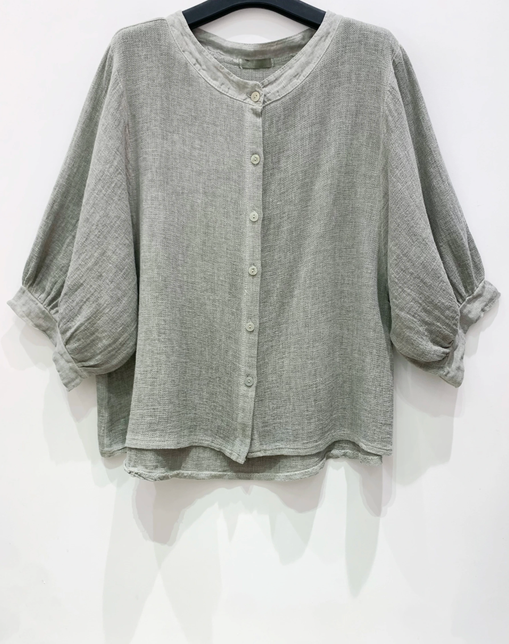 Shirt Luna Kaki - Linnenmix