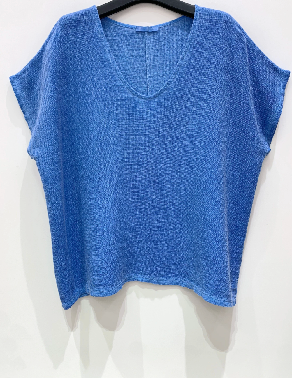 T-shirt Cozy linnenmix - Blue