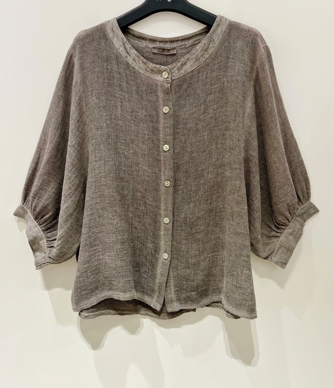 Shirt Luna Brown - Linnenmix