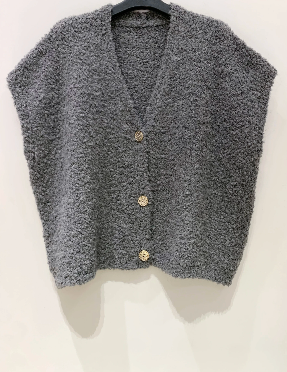 Cardigan met korte mouwen - Grey