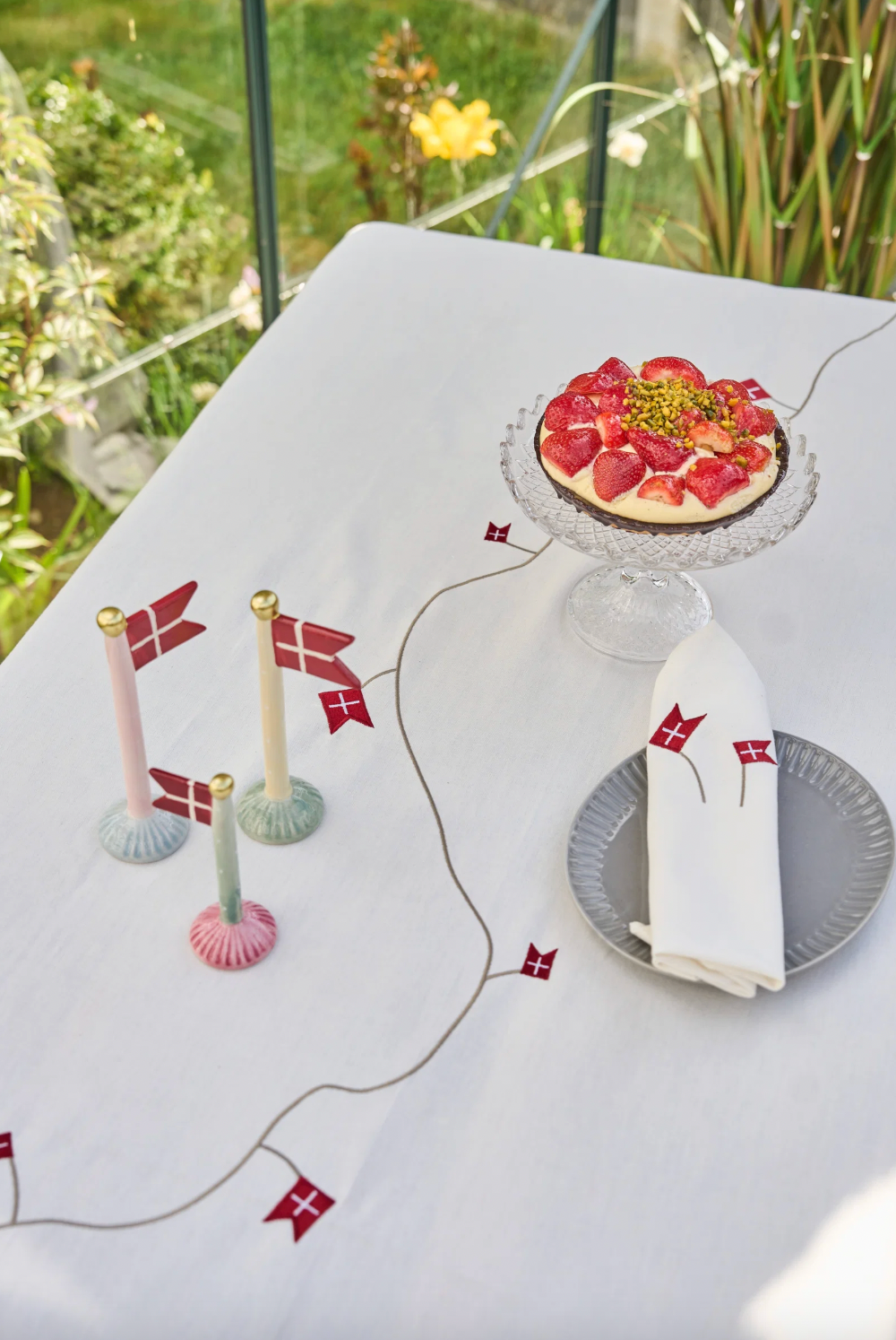 Vlag keramiek – Mix H 19 cm
