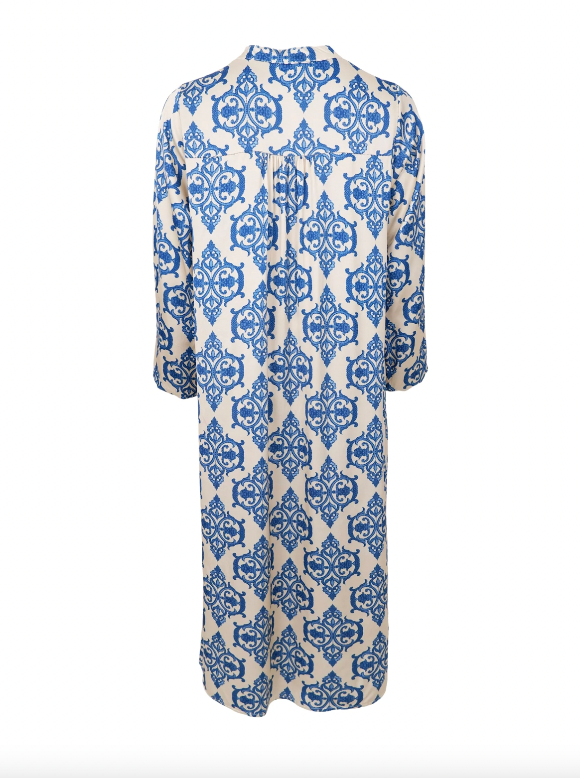 ZENTHA satijnen jurk - Off White Blue