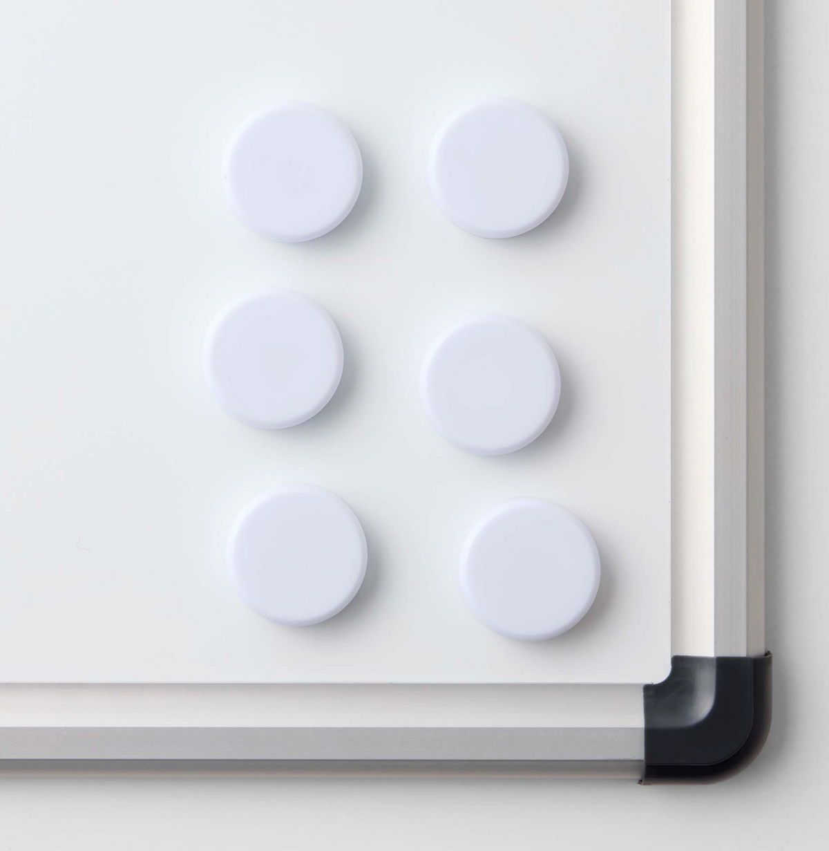 Magneten voor whiteboards - Wit 6 stuks