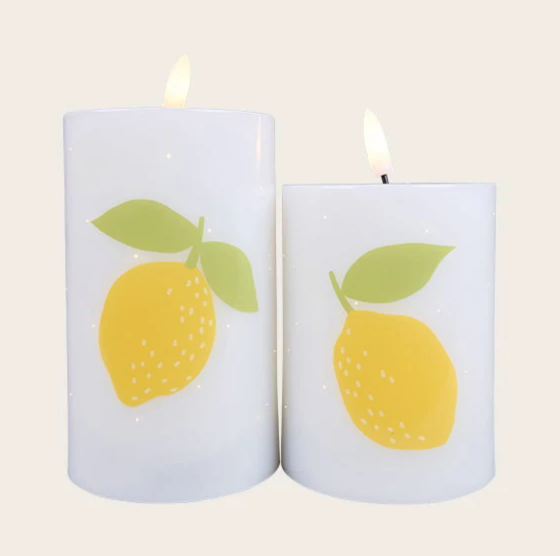LED Bloklichten TWINKLE Citrus - Set van 2 stuks