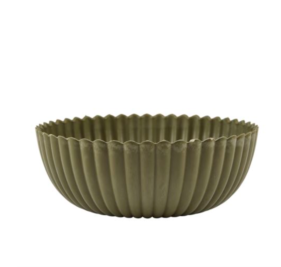 Kom in betonlook - Green 20 cm