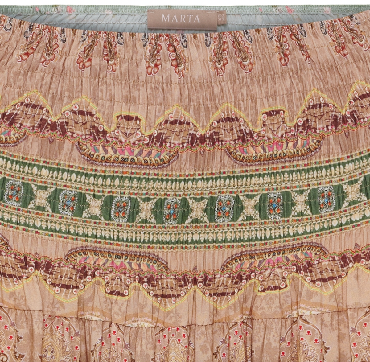 Rok boho camello