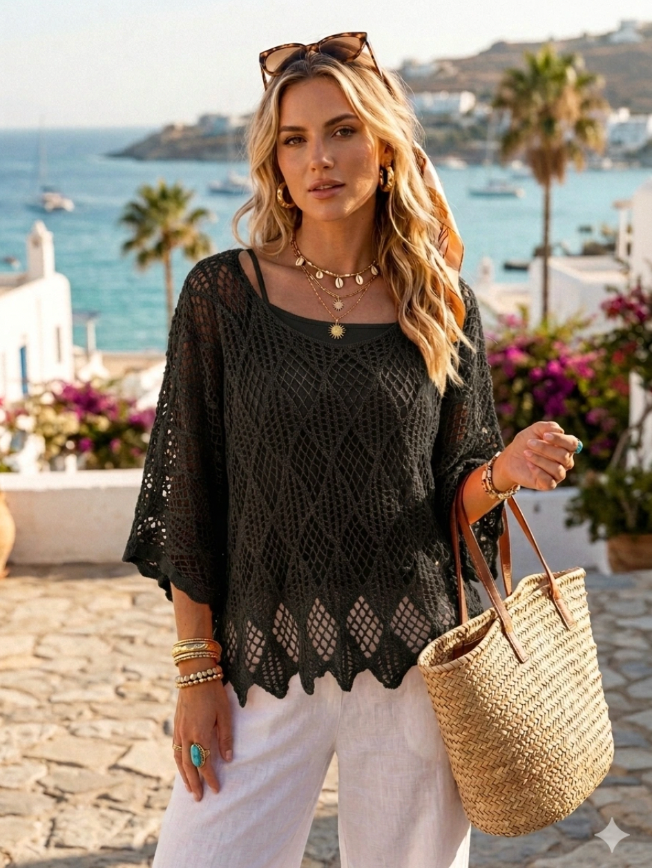 Blouse Olli boho - Black