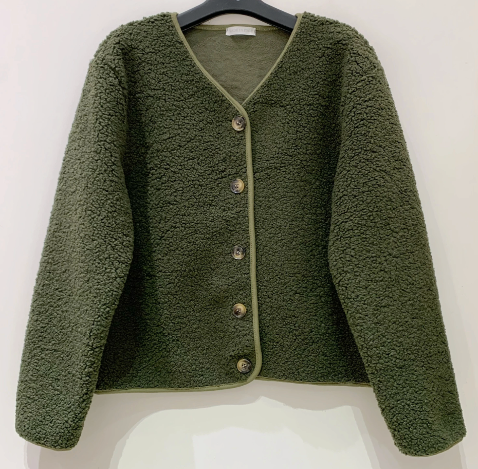 Jas Fleece kaki
