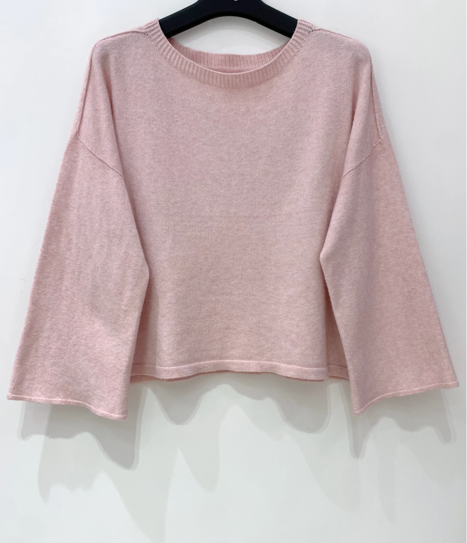 Trui met 3/4-mouwen - Roze