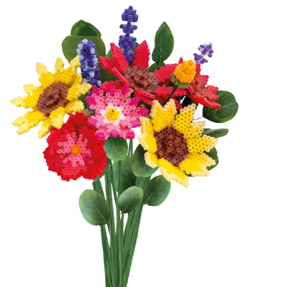Perlenboeket zonnebloem - 10 bloemen