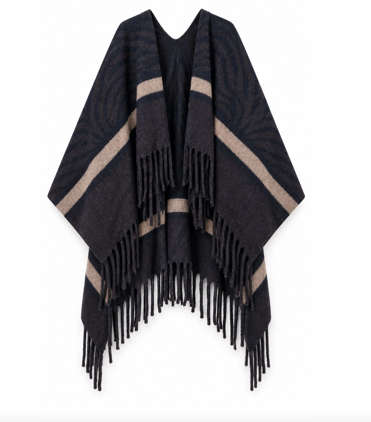 Poncho brown – bruine poncho van viltwol