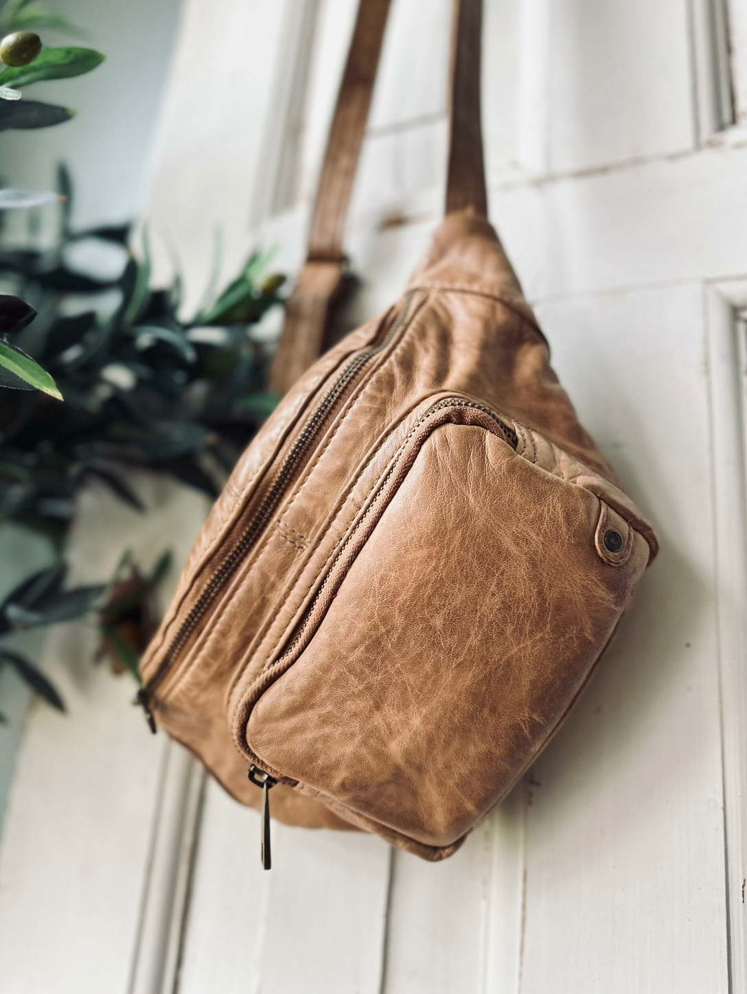 Heuptas in vintage look - Camel