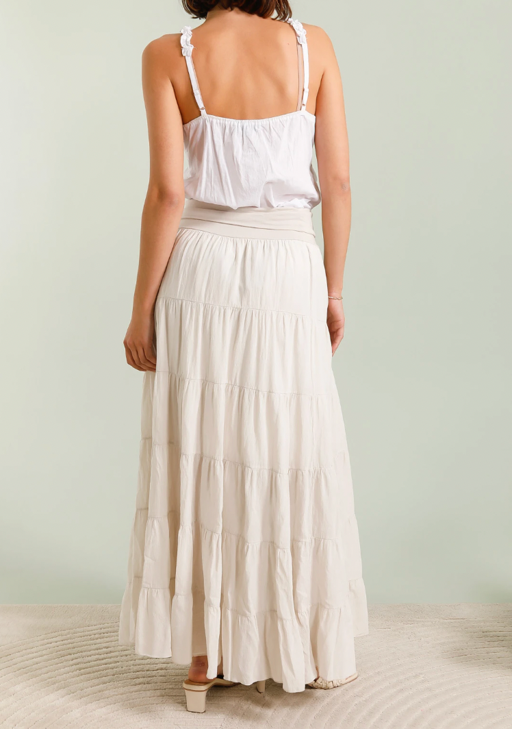 Rok Boheme cotton – S/M Beige