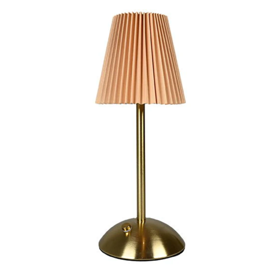 LED tafellamp Plisse´ beige - oplaadbaar
