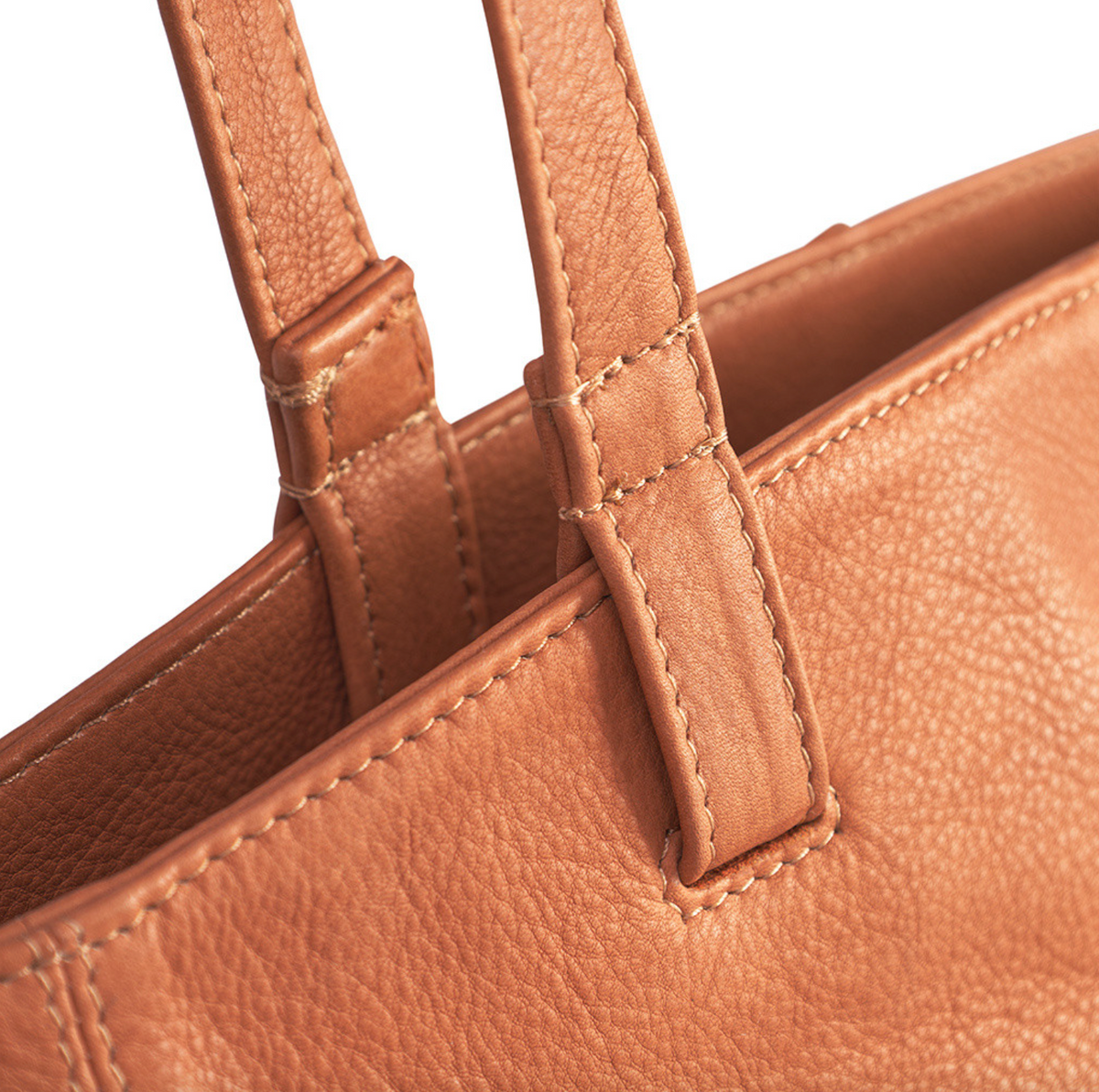 Shopper Aura – Cognac leer