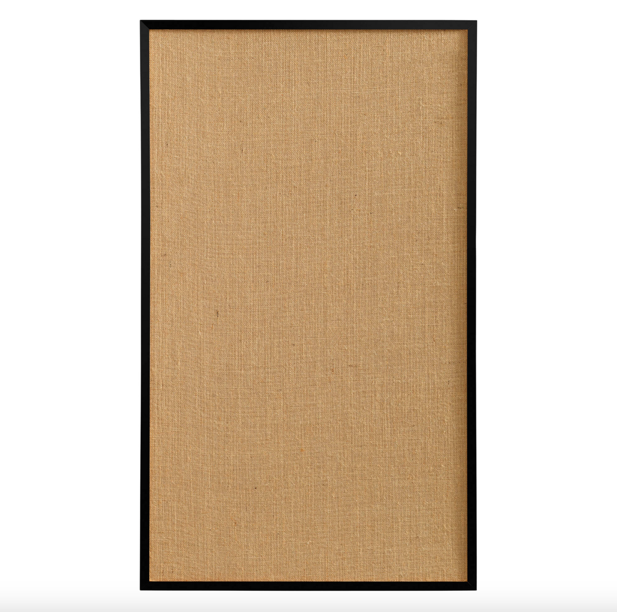 Groot Jute prikbord m. zwart houten frame – 100x60cm
