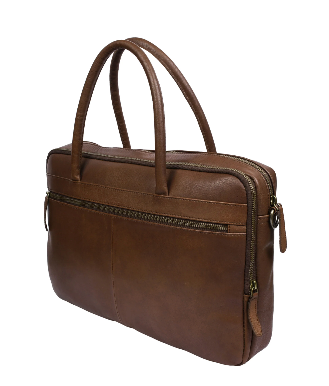 Laptoptas Faust dubbel - Dark brown