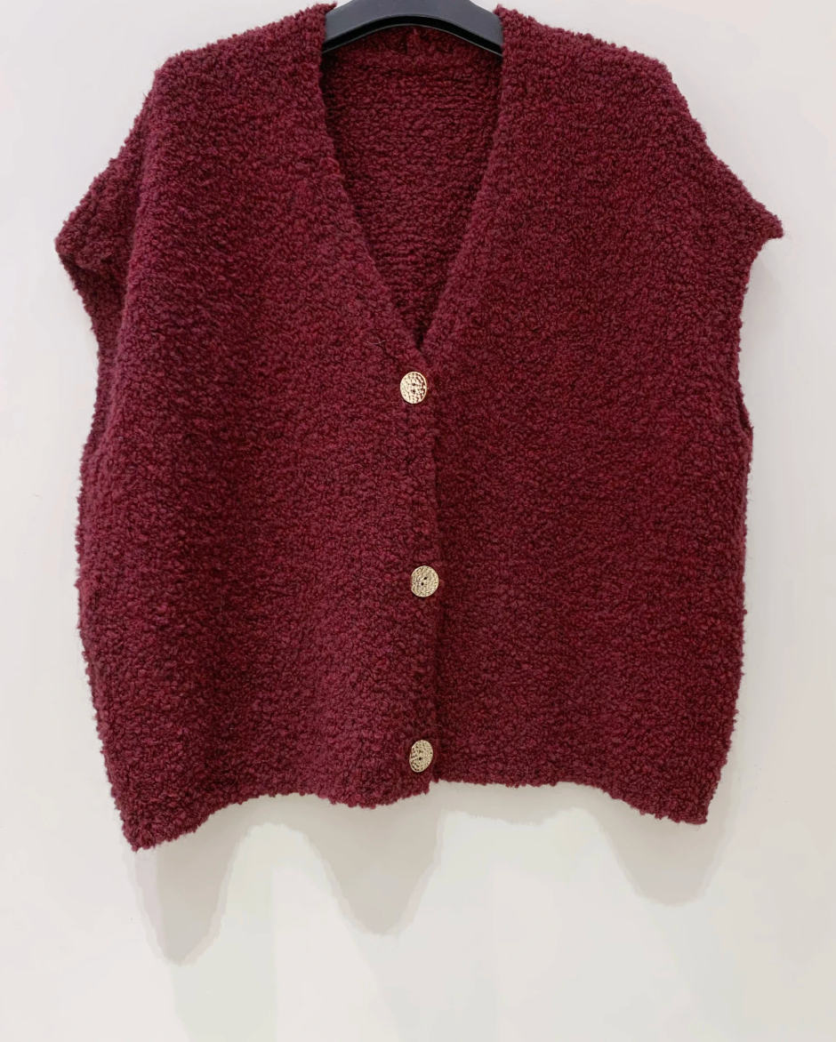 Gilet bordeaux