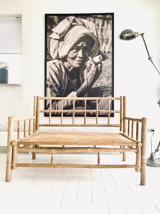 Bambus Sofa - 120cm - AFHENTER TILBUD - VIAMAJA.DK